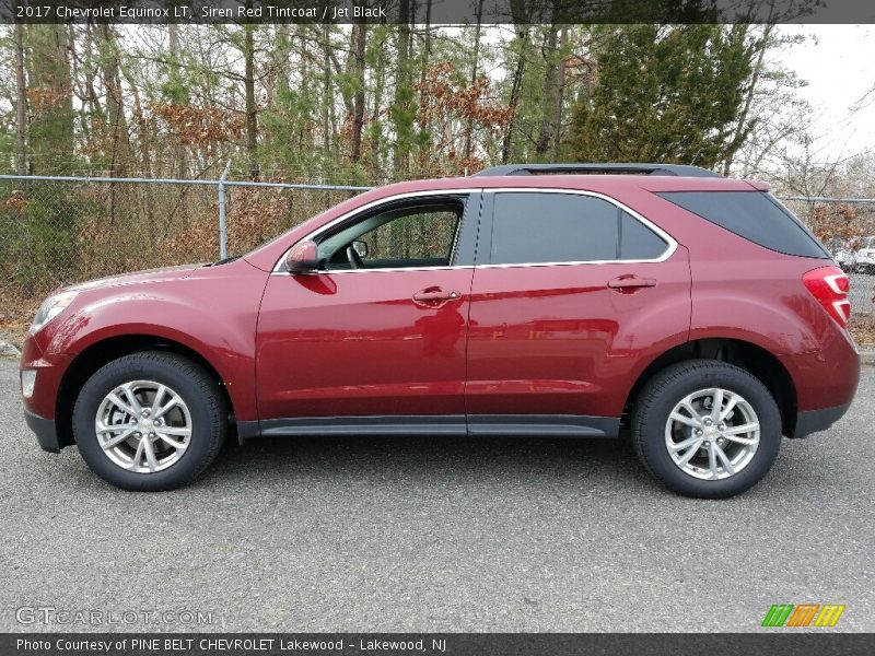 Siren Red Tintcoat / Jet Black 2017 Chevrolet Equinox LT