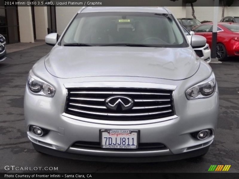 Liquid Platinum / Graphite 2014 Infiniti QX60 3.5 AWD