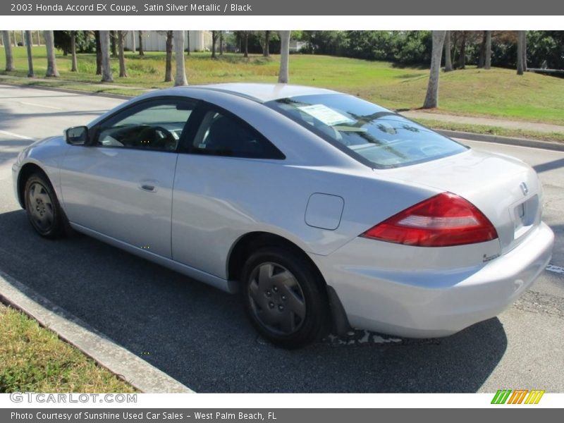 Satin Silver Metallic / Black 2003 Honda Accord EX Coupe