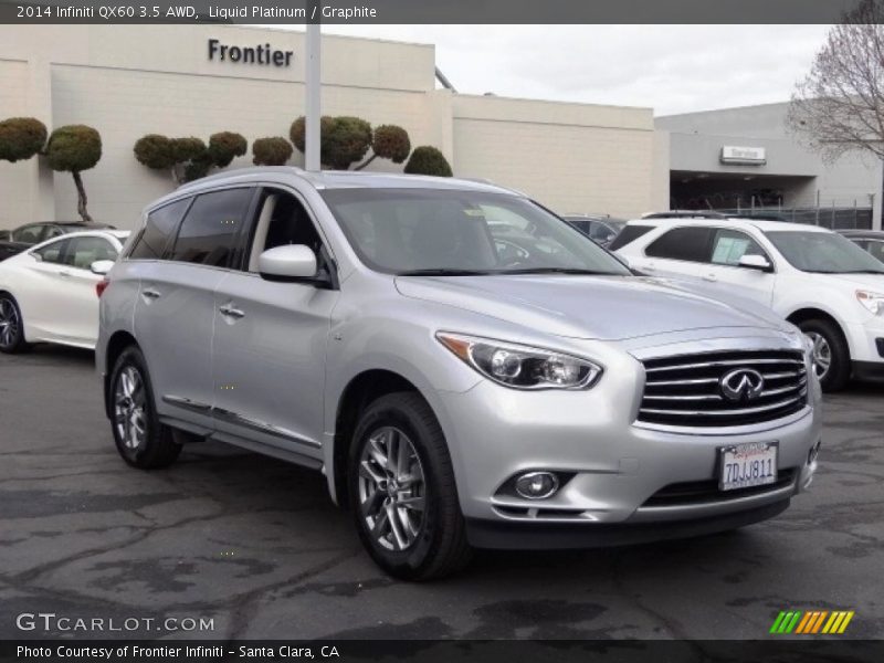 Liquid Platinum / Graphite 2014 Infiniti QX60 3.5 AWD