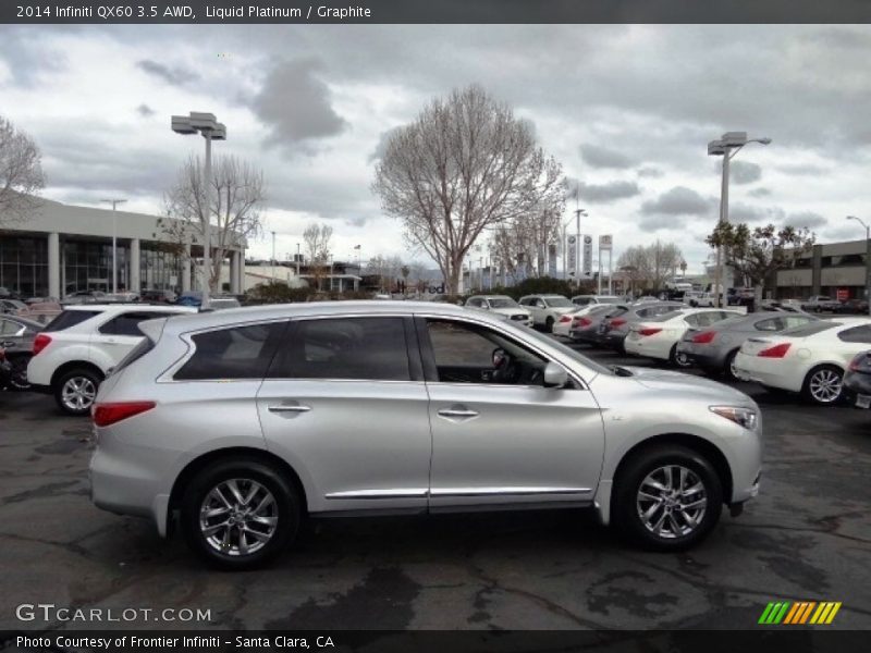 Liquid Platinum / Graphite 2014 Infiniti QX60 3.5 AWD
