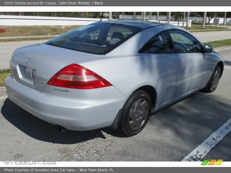 Satin Silver Metallic / Black 2003 Honda Accord EX Coupe