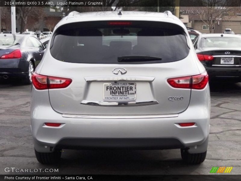 Liquid Platinum / Graphite 2014 Infiniti QX60 3.5 AWD