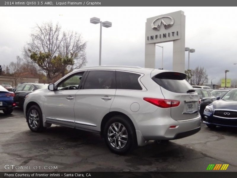 Liquid Platinum / Graphite 2014 Infiniti QX60 3.5 AWD