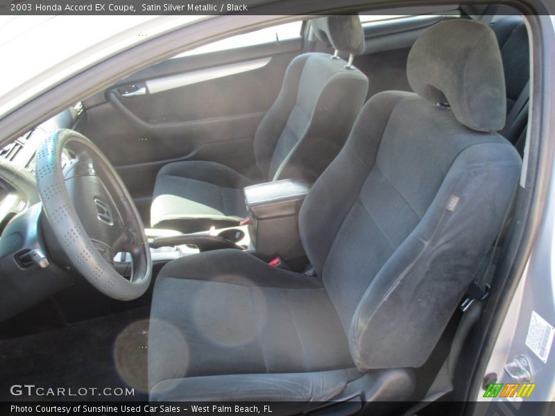 Satin Silver Metallic / Black 2003 Honda Accord EX Coupe