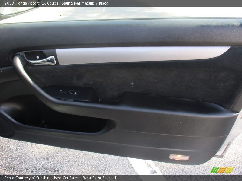 Satin Silver Metallic / Black 2003 Honda Accord EX Coupe