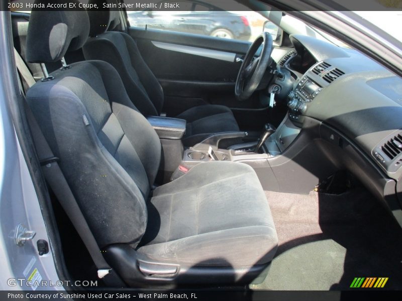 Satin Silver Metallic / Black 2003 Honda Accord EX Coupe