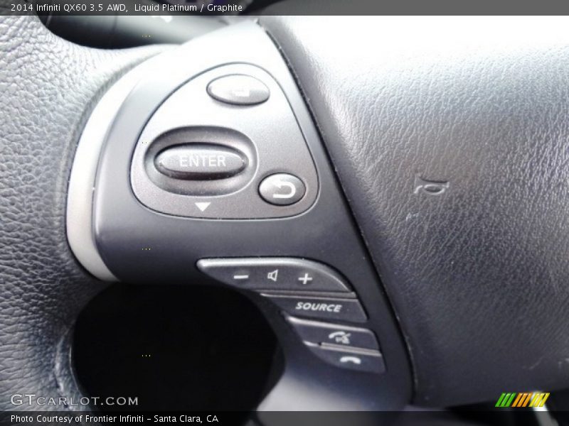 Liquid Platinum / Graphite 2014 Infiniti QX60 3.5 AWD