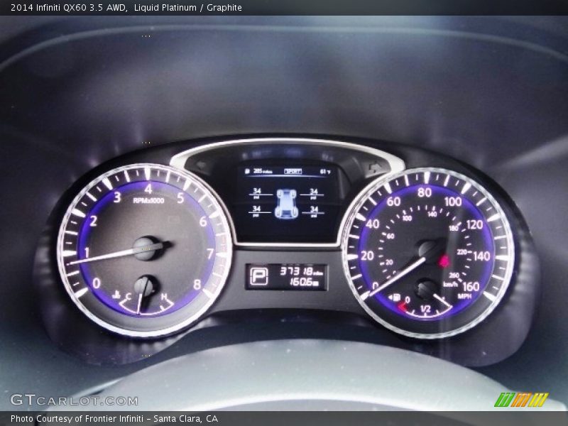 Liquid Platinum / Graphite 2014 Infiniti QX60 3.5 AWD