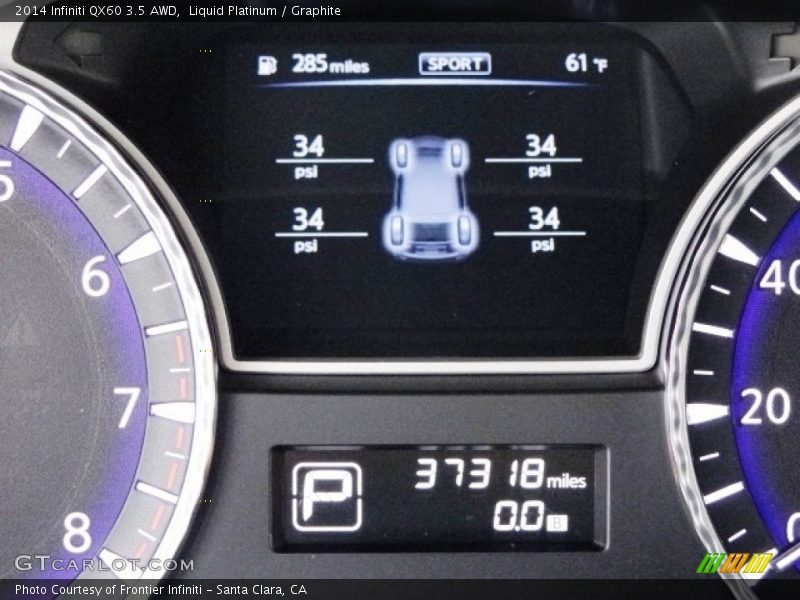 Liquid Platinum / Graphite 2014 Infiniti QX60 3.5 AWD
