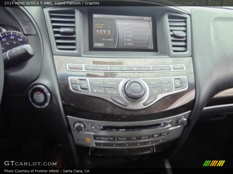 Liquid Platinum / Graphite 2014 Infiniti QX60 3.5 AWD