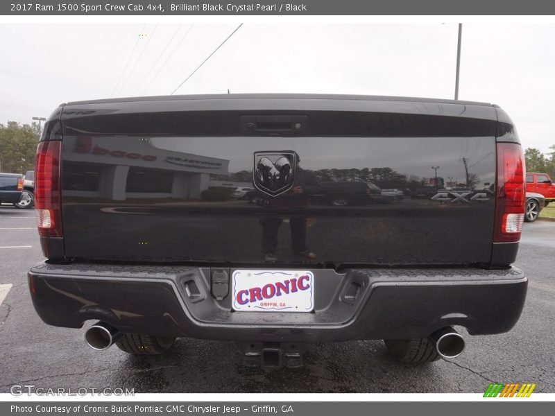 Brilliant Black Crystal Pearl / Black 2017 Ram 1500 Sport Crew Cab 4x4