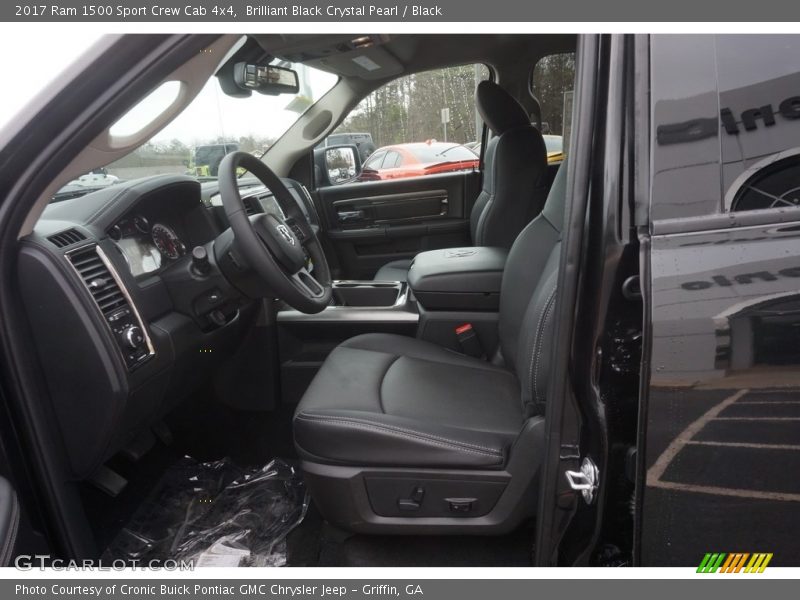 Brilliant Black Crystal Pearl / Black 2017 Ram 1500 Sport Crew Cab 4x4