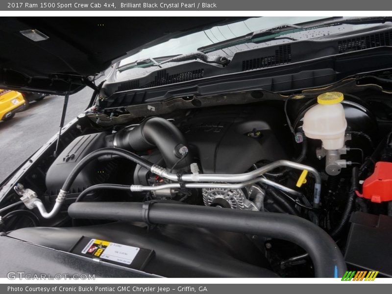 Brilliant Black Crystal Pearl / Black 2017 Ram 1500 Sport Crew Cab 4x4