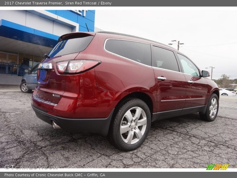 Siren Red Tintcoat / Ebony 2017 Chevrolet Traverse Premier