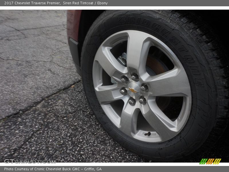 Siren Red Tintcoat / Ebony 2017 Chevrolet Traverse Premier