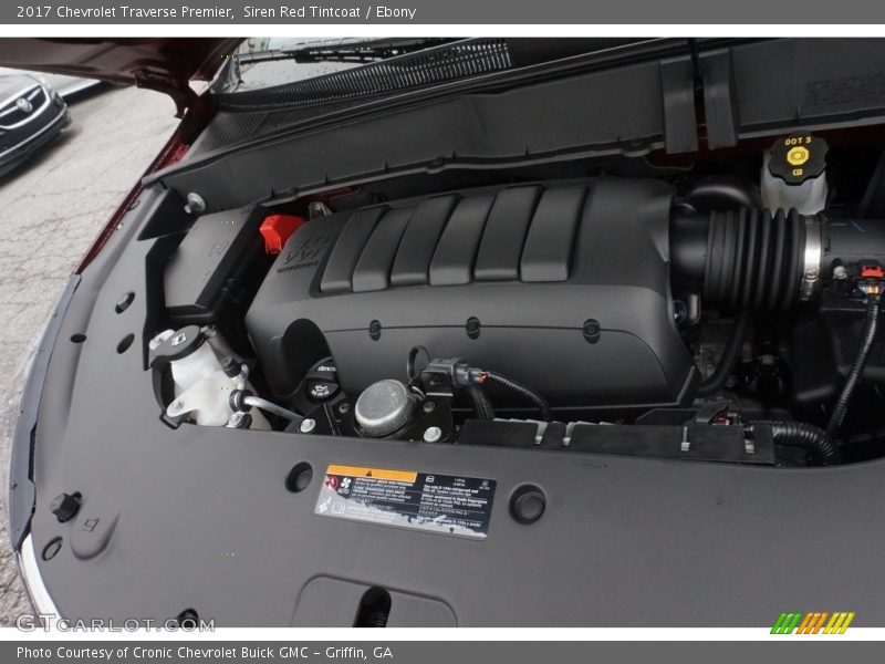 Siren Red Tintcoat / Ebony 2017 Chevrolet Traverse Premier
