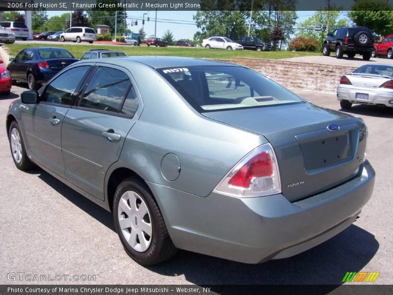 Titanium Green Metallic / Medium Light Stone 2006 Ford Fusion SE