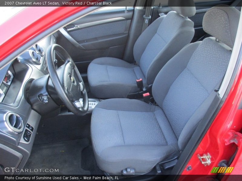 Victory Red / Charcoal Black 2007 Chevrolet Aveo LT Sedan