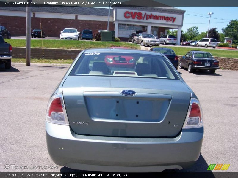 Titanium Green Metallic / Medium Light Stone 2006 Ford Fusion SE