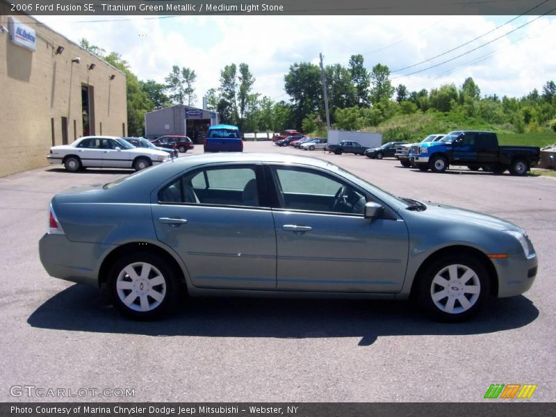 Titanium Green Metallic / Medium Light Stone 2006 Ford Fusion SE