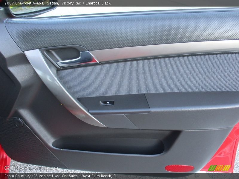 Victory Red / Charcoal Black 2007 Chevrolet Aveo LT Sedan