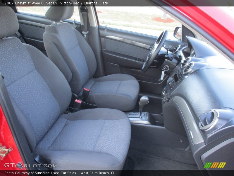 Victory Red / Charcoal Black 2007 Chevrolet Aveo LT Sedan