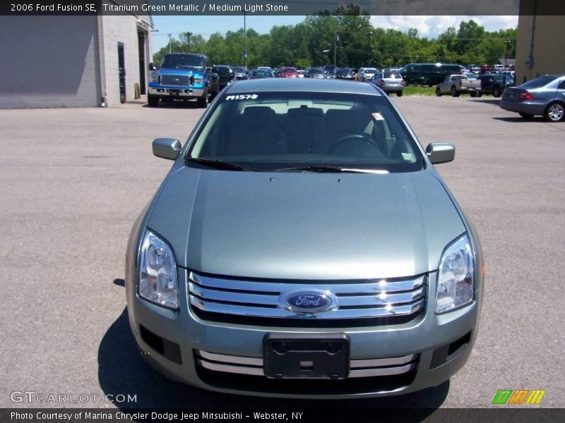 Titanium Green Metallic / Medium Light Stone 2006 Ford Fusion SE