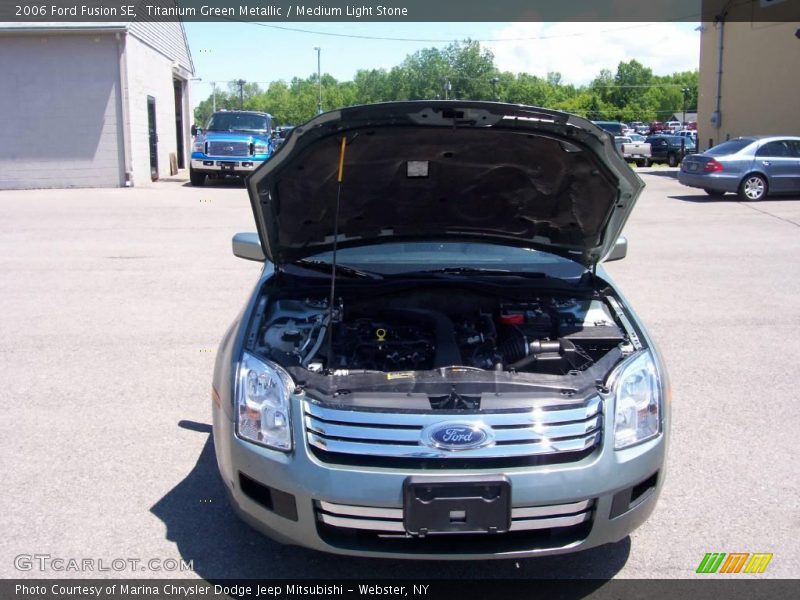 Titanium Green Metallic / Medium Light Stone 2006 Ford Fusion SE