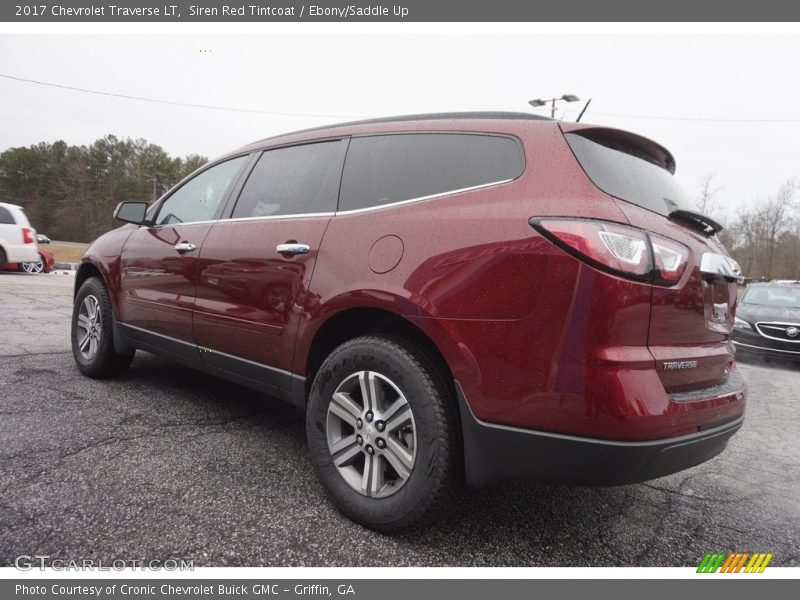 Siren Red Tintcoat / Ebony/Saddle Up 2017 Chevrolet Traverse LT
