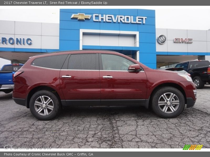 Siren Red Tintcoat / Ebony/Saddle Up 2017 Chevrolet Traverse LT