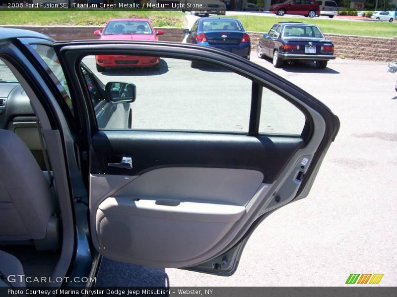 Titanium Green Metallic / Medium Light Stone 2006 Ford Fusion SE