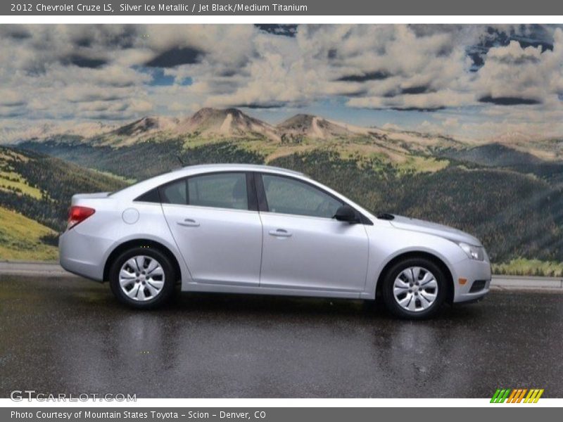 Silver Ice Metallic / Jet Black/Medium Titanium 2012 Chevrolet Cruze LS