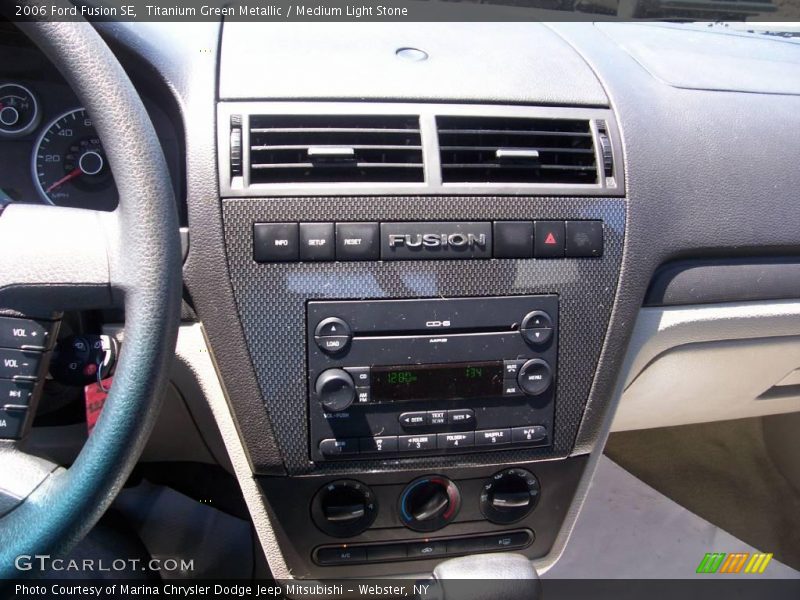 Titanium Green Metallic / Medium Light Stone 2006 Ford Fusion SE