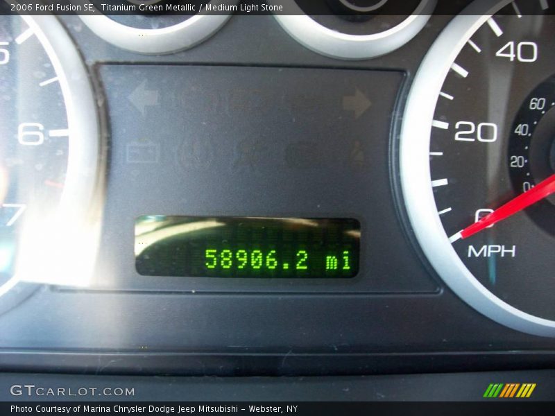 Titanium Green Metallic / Medium Light Stone 2006 Ford Fusion SE