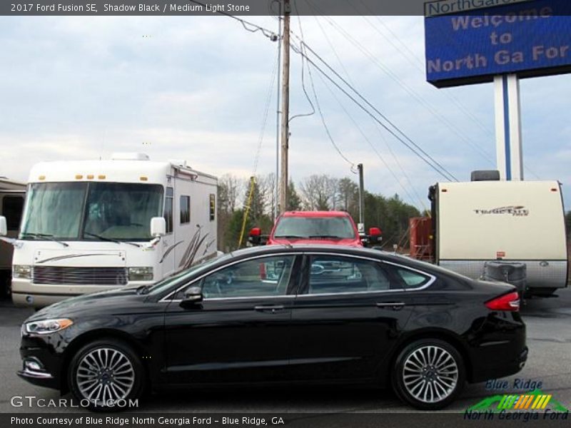 Shadow Black / Medium Light Stone 2017 Ford Fusion SE