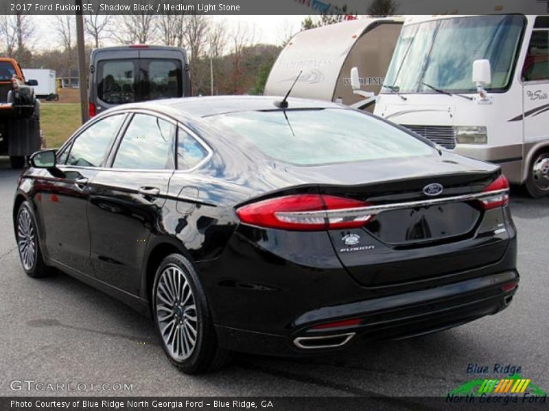 Shadow Black / Medium Light Stone 2017 Ford Fusion SE