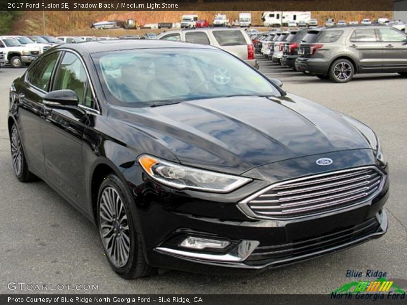 Shadow Black / Medium Light Stone 2017 Ford Fusion SE
