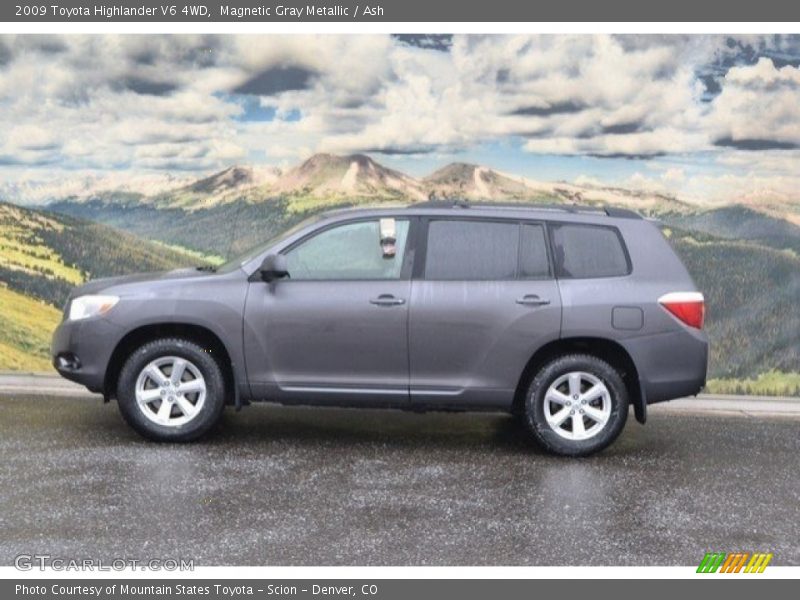 Magnetic Gray Metallic / Ash 2009 Toyota Highlander V6 4WD