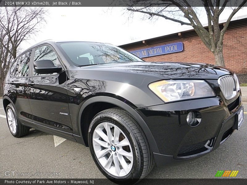 Jet Black / Black 2014 BMW X3 xDrive28i