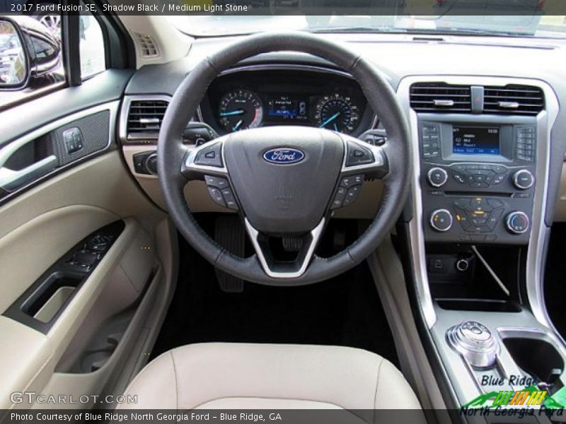 Shadow Black / Medium Light Stone 2017 Ford Fusion SE
