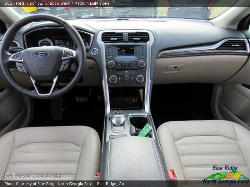 Shadow Black / Medium Light Stone 2017 Ford Fusion SE
