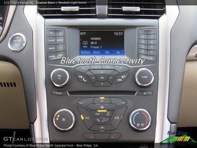 Shadow Black / Medium Light Stone 2017 Ford Fusion SE