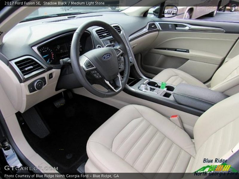 Shadow Black / Medium Light Stone 2017 Ford Fusion SE