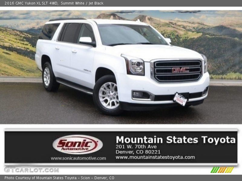 Summit White / Jet Black 2016 GMC Yukon XL SLT 4WD