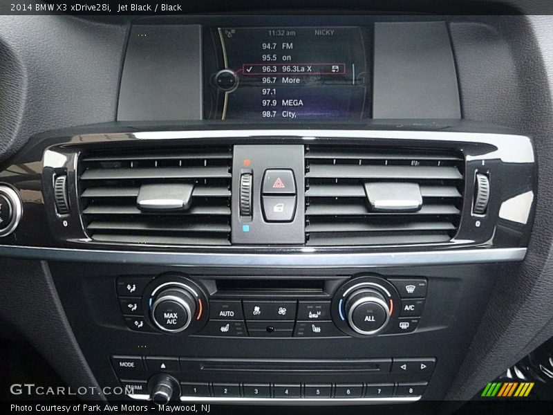Jet Black / Black 2014 BMW X3 xDrive28i