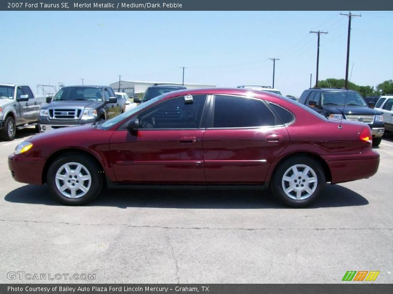 Merlot Metallic / Medium/Dark Pebble 2007 Ford Taurus SE