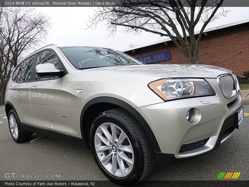 Mineral Silver Metallic / Sand Beige 2014 BMW X3 xDrive28i