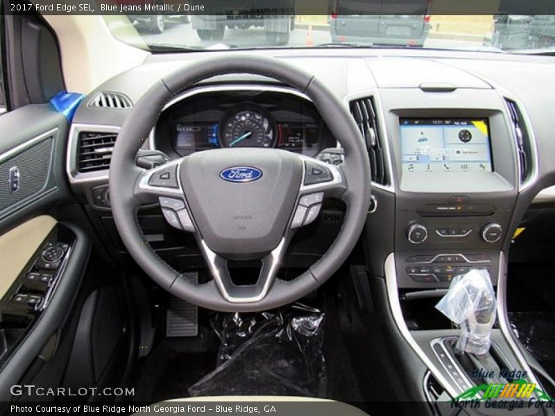 Blue Jeans Metallic / Dune 2017 Ford Edge SEL