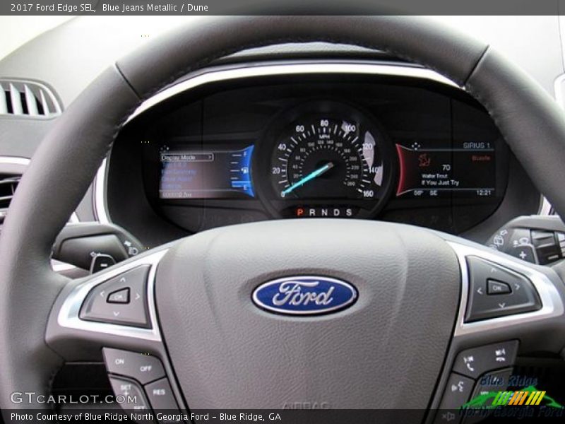 Blue Jeans Metallic / Dune 2017 Ford Edge SEL